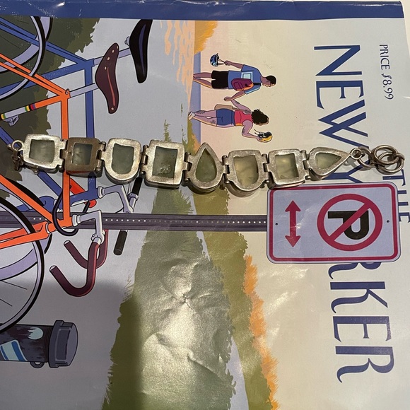 ⭐️ AMAZING ONE OF A KIND CITRINE NATURAL STONE HANDMADE BRACELET FROM AFRICA ⭐️ - Picture 6 of 7